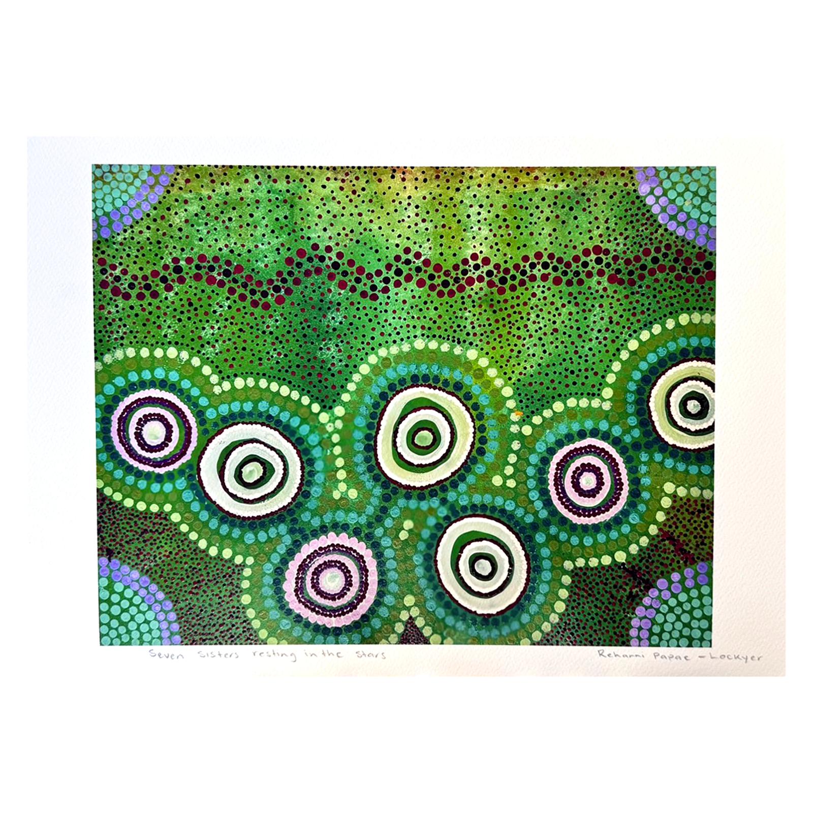 Juluwarlu Group Print 7 Sisters Resting in the Stars by Rehanni