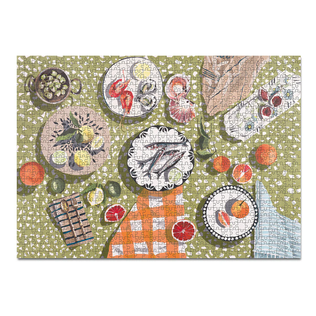 Journey of Something 1000 Piece Puzzle - Table by the Sea