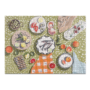 Journey of Something 1000 Piece Puzzle - Table by the Sea