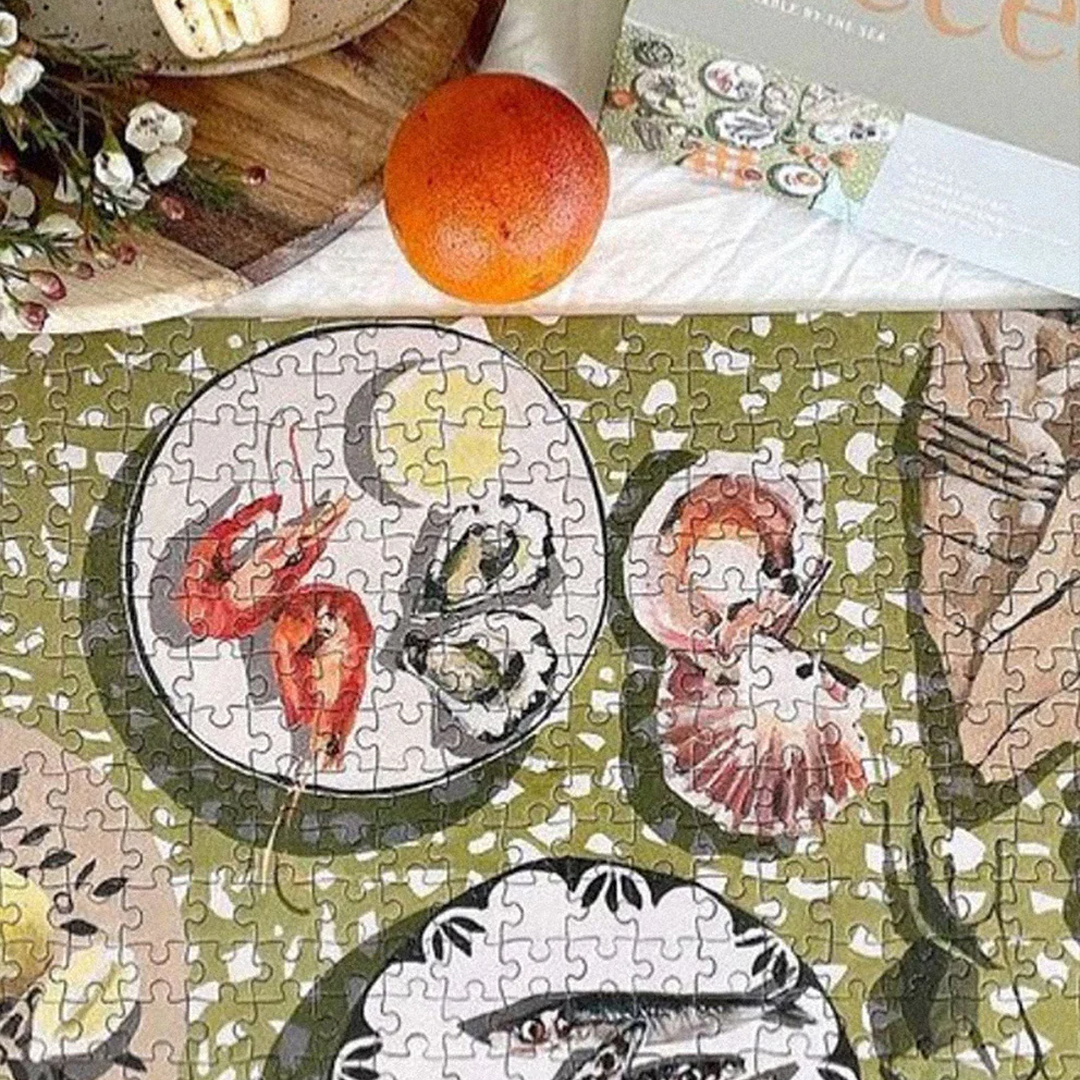 Journey of Something 1000 Piece Puzzle - Table by the Sea