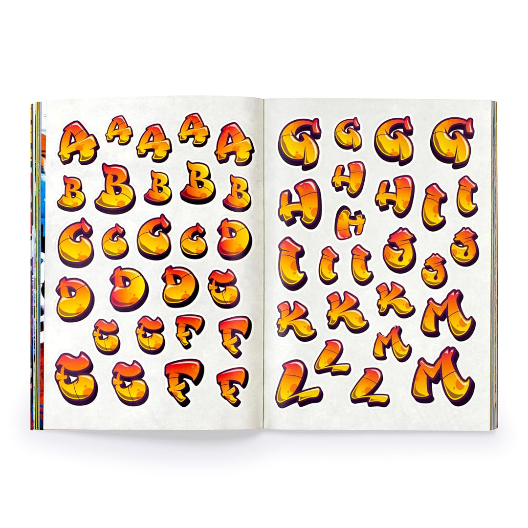 The Graffiti Alphabet Sticker Book: Over1000 Stickers
