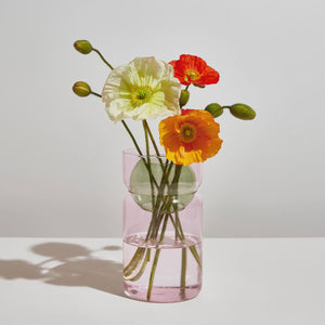 Fazeek Balance Vase - Pink + Green