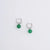 Miro Miro Aura Earrings Silver / Green