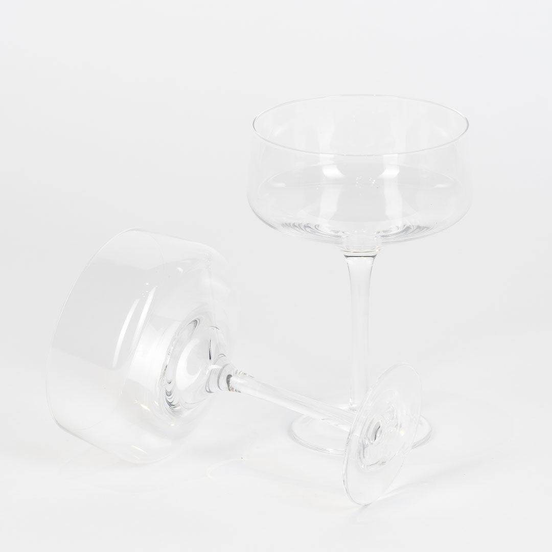 Crystal Cocktail Glass Set of 2 Low