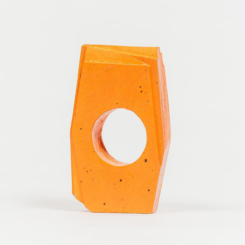 A Corbett Ceramic Glazed Stoneware Sculpture Large Orange