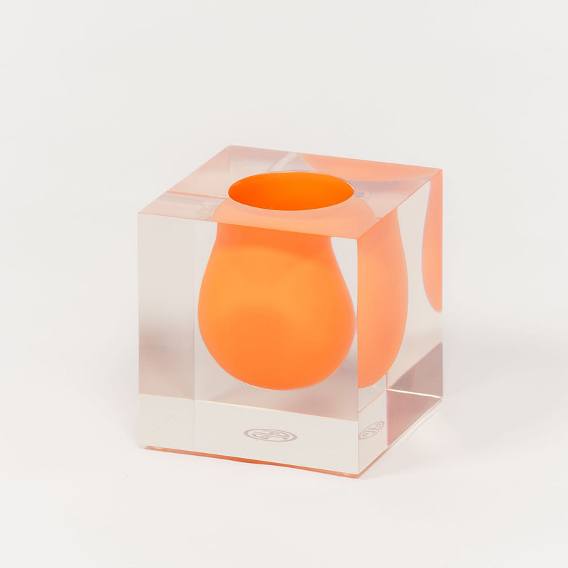 Jonathan Adler Bel Air Mini Scoop Vase Orange
