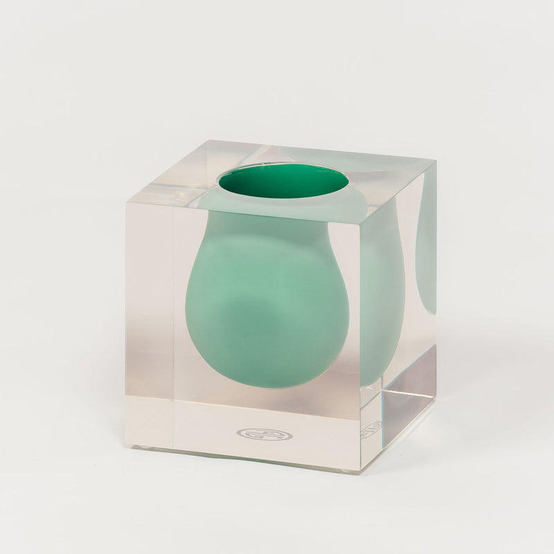 Jonathan Adler Bel Air Mini Scoop Vase Emerald