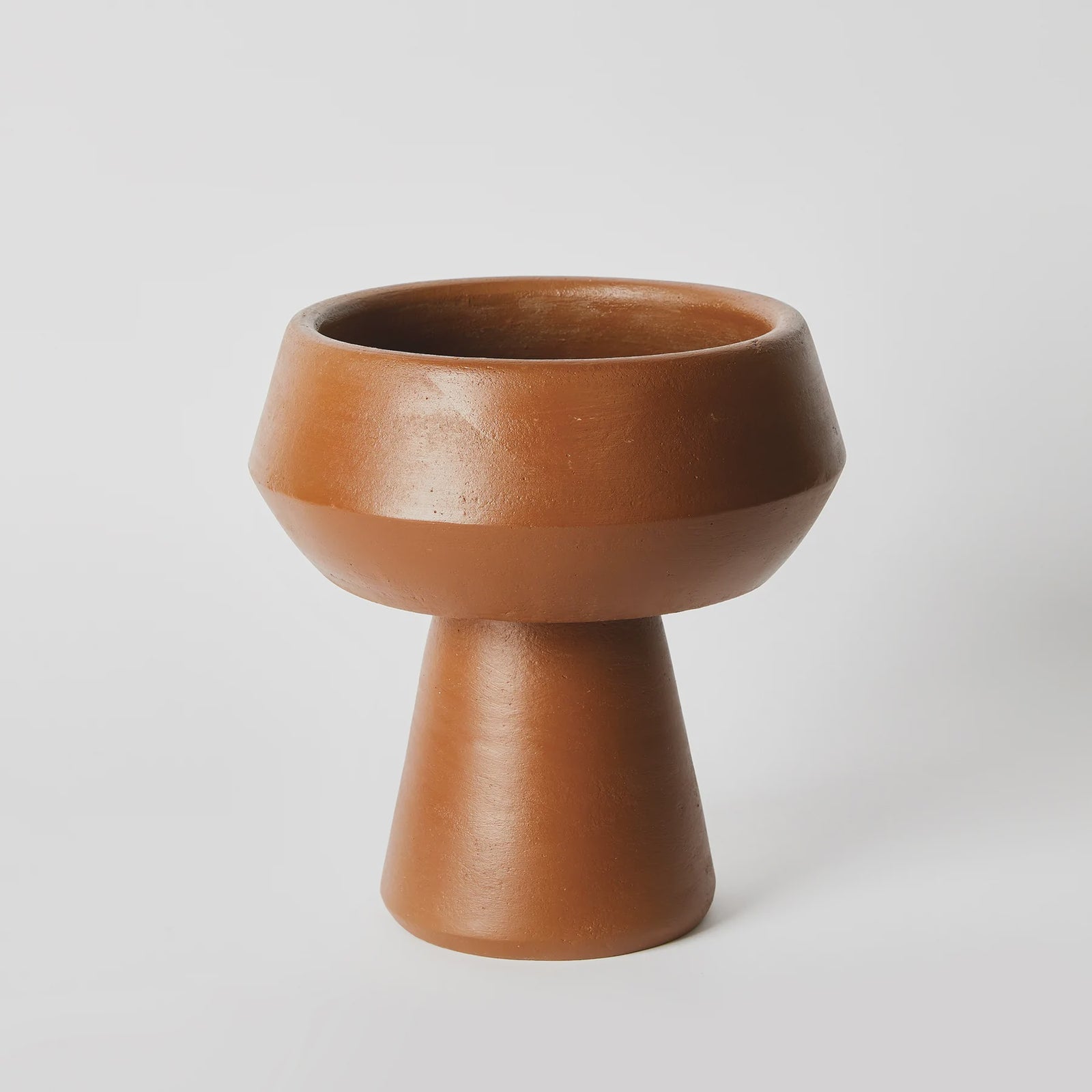 Terrecotta Pedestal Vase 25cm