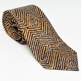 One of Twelve Walka Wiru Ngura Wiru Tie by Phyllis Donegan