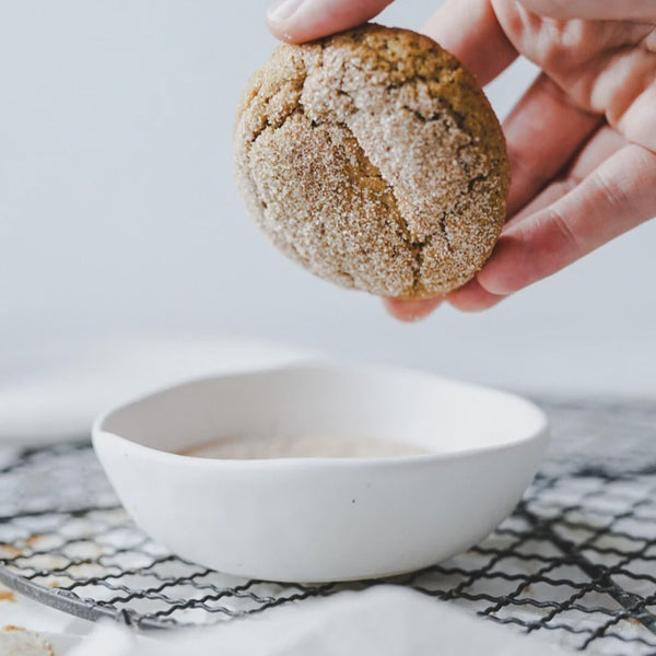 Handmade Stoneware Hygge Bowl White with Speckles AGWA Design Store