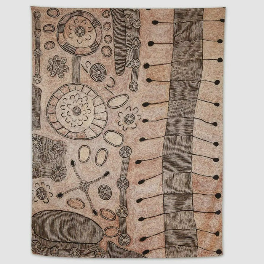 One of Twelve Untitled Scarf by Yalti Napangati