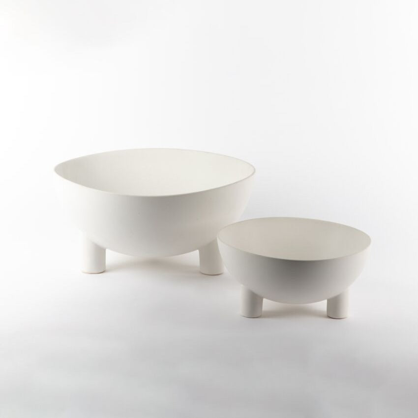 Isumi Serving Bowl White Small - D20 x H10 cms